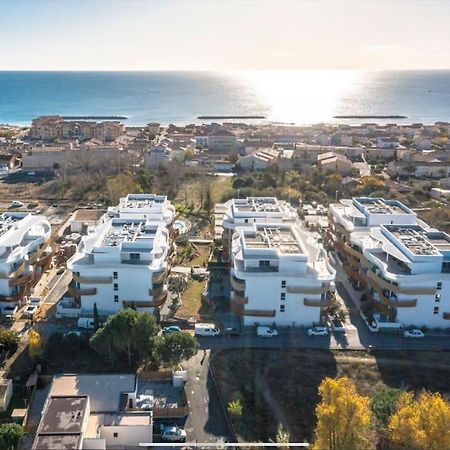 T2 Neuf + Piscine, 5 Mn A Pied Des Plages Sérignan Exterior foto
